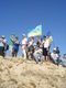 Прошел пеший поход по Олешковским пескам в честь 20-й годовщины независимости Украины